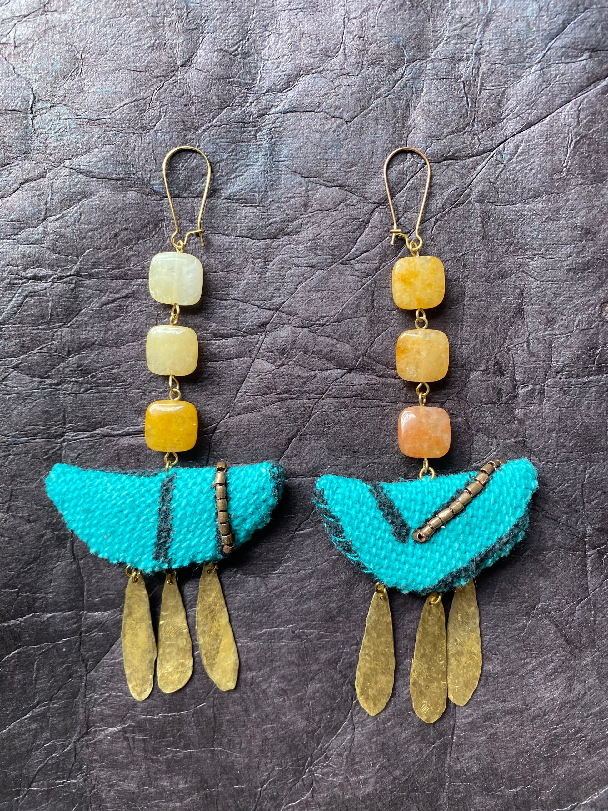 CROSSING earrings – indigo+onyx - Main Image