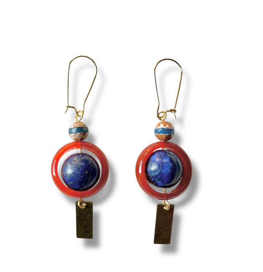 SATELLITE in SHADOW earrings