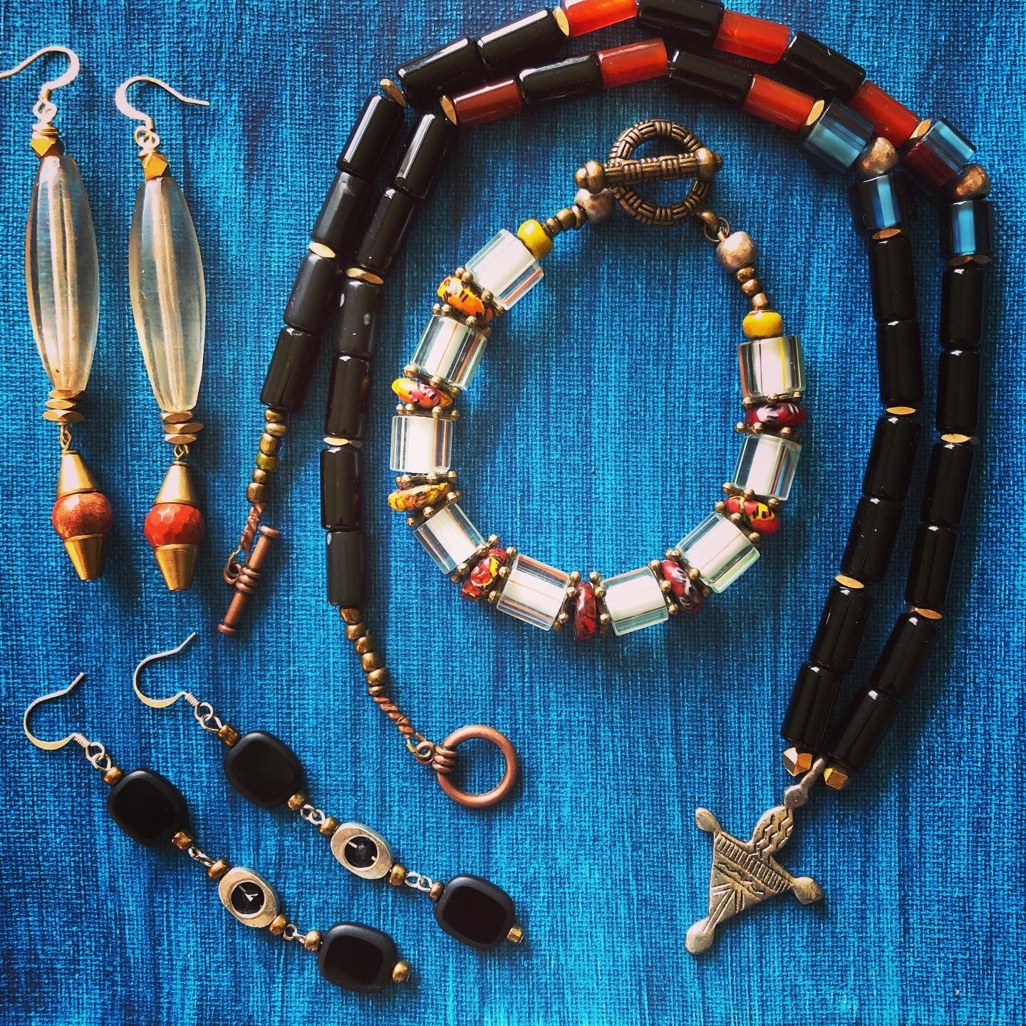 ALEM glass pendant necklace