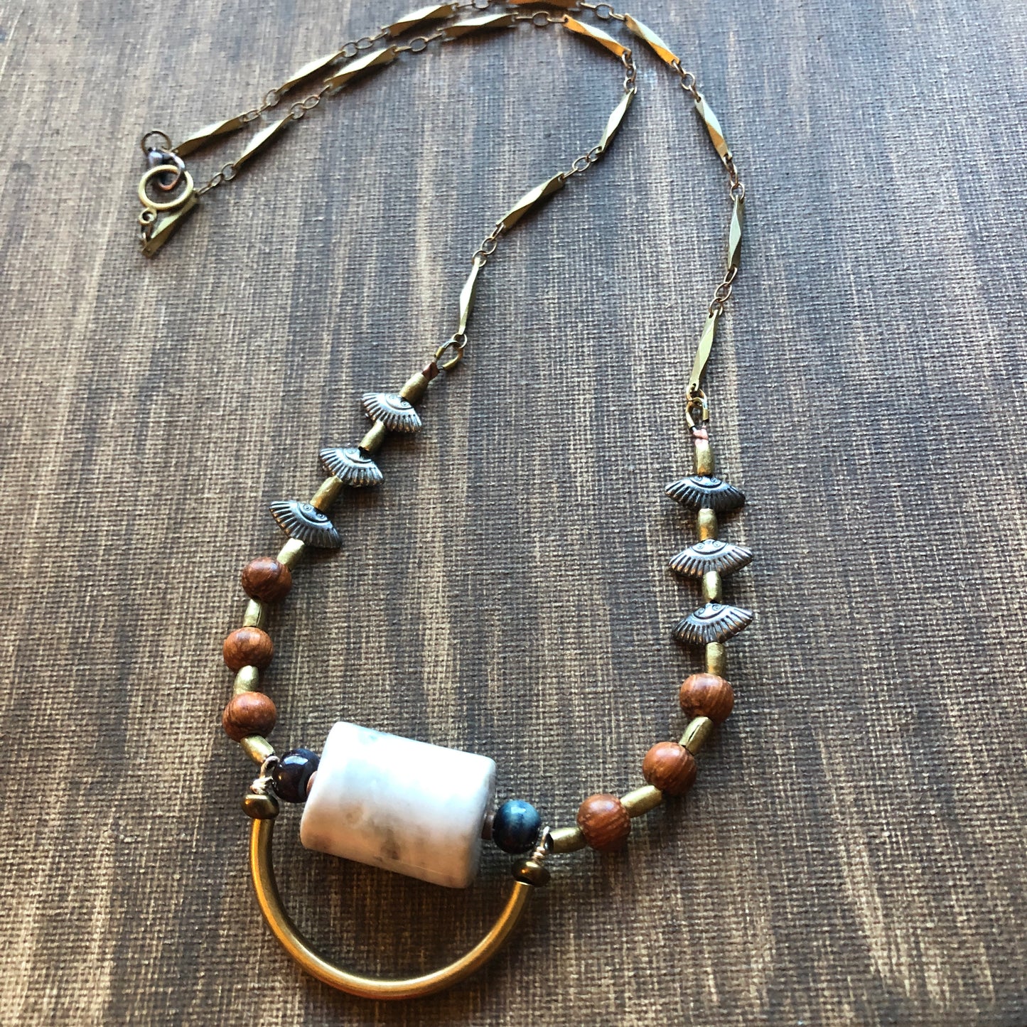 A LONG WAY ceramic bead necklace