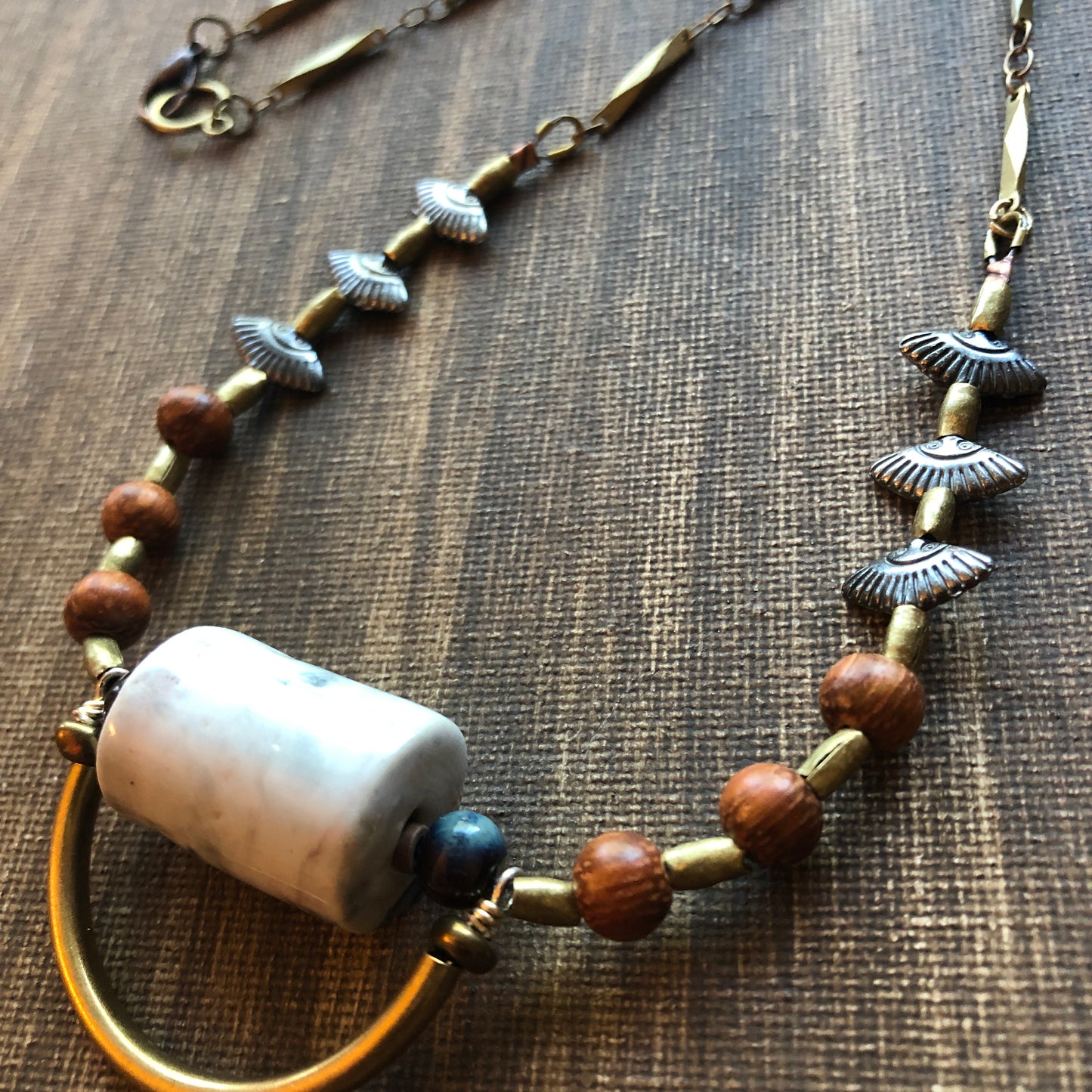 A LONG WAY ceramic bead necklace